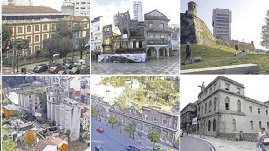 Los edificios pendientes de rehabilitar en Vigo