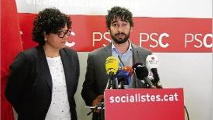 Els diputats tarragonins Rosa Maria Ibarra i Carles Castillo.