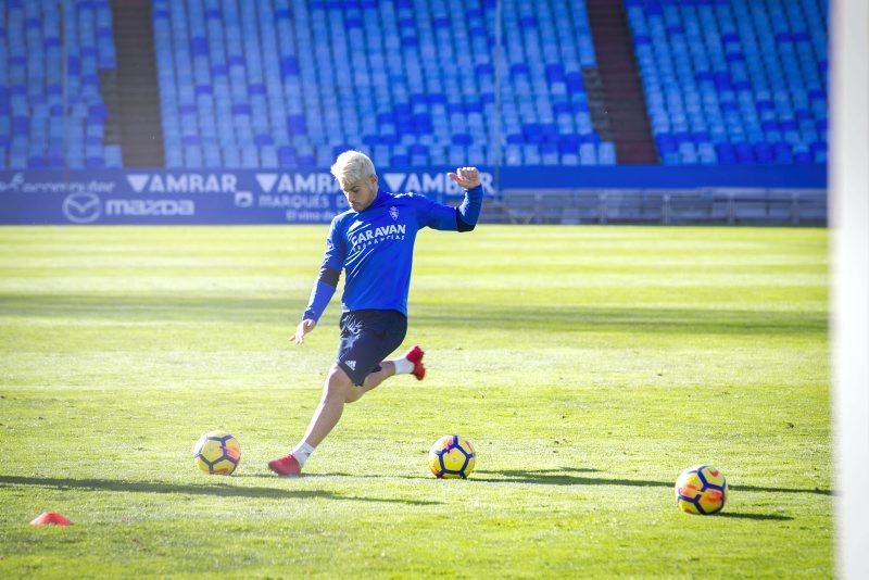 Entrenamiento de puertas abiertas del Real Zaragoza