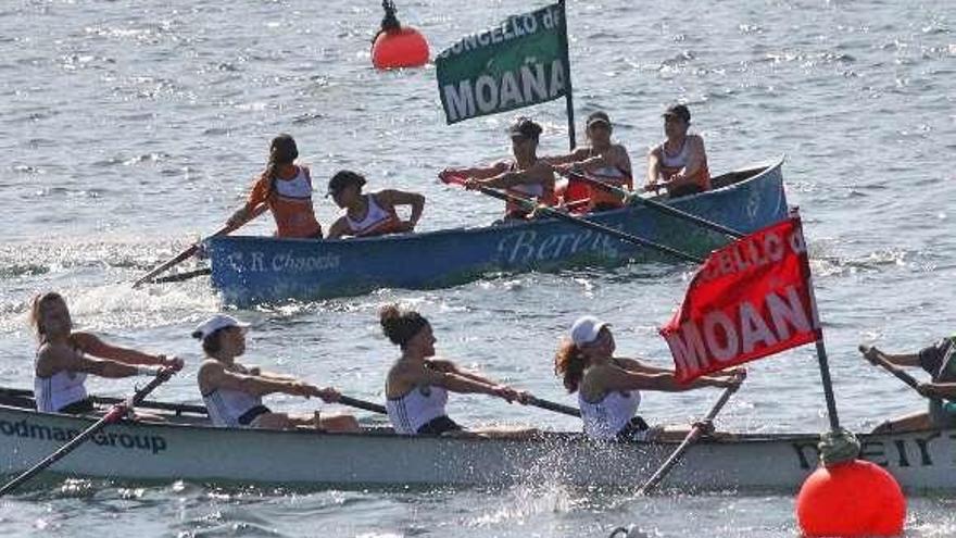 Un momento de las pruebas disputadas ayer en Meira. // Santos Alvarez