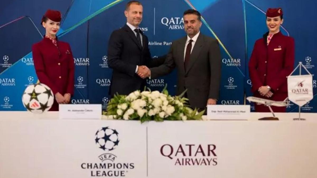 Aleksander Ceferin firmó con 'Qatar Airways' hasta 2030