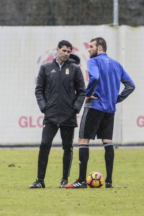 Entrenamiento del Real Oviedo.