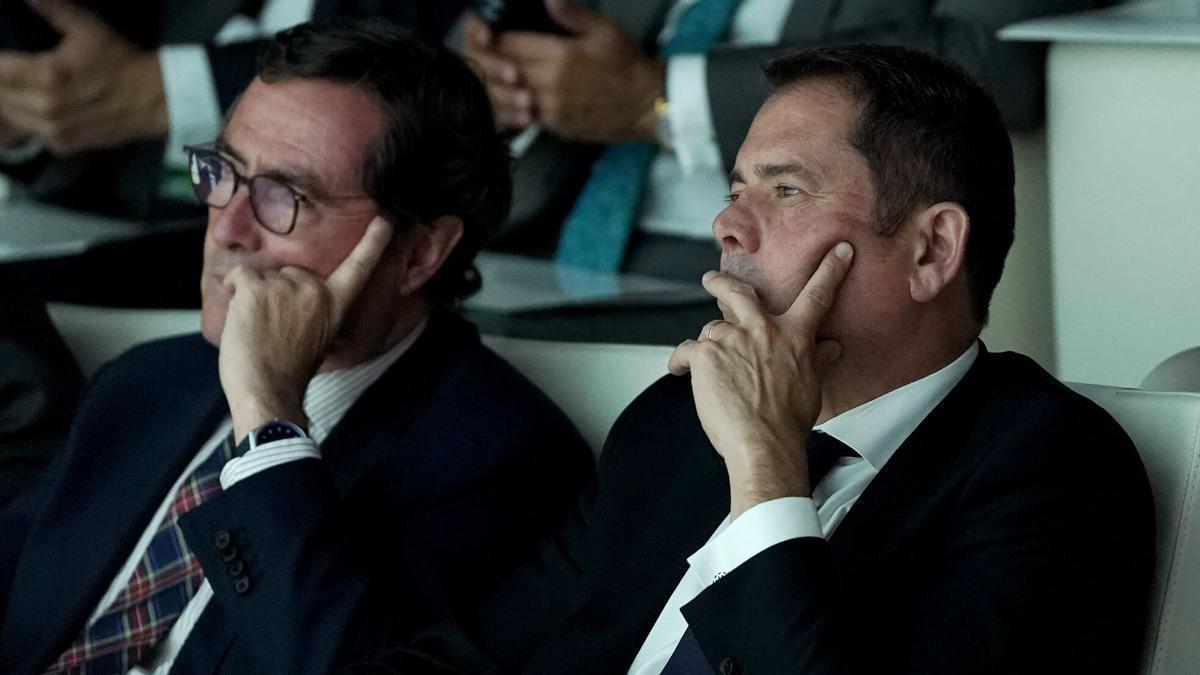 Antonio Garamendi, presidente de la CEOE y Gerardo Cuerva, presidente de la Cepyme inauguran la Asamblea General Cepyme 2024.