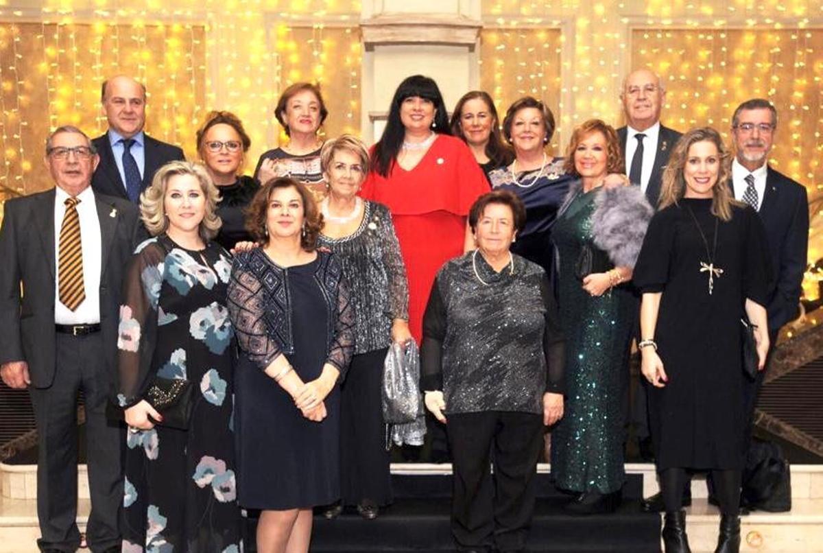 Compañeros del Club de Leones La Coruña Teresa Herrera, durante la visita de la Presidenta Internacional