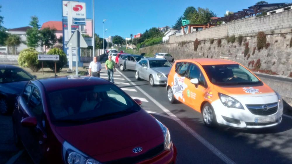 Colapsada la salida norte de la AP-9 en Pontevedra