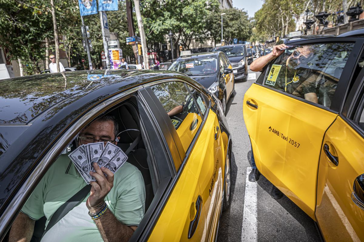 El sector del taxi volvió este martes a las movilizaciones