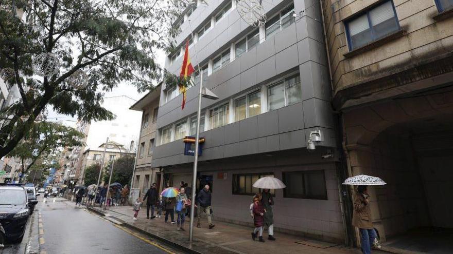 La Comisaría de Policía Nacional de Pontevedra.