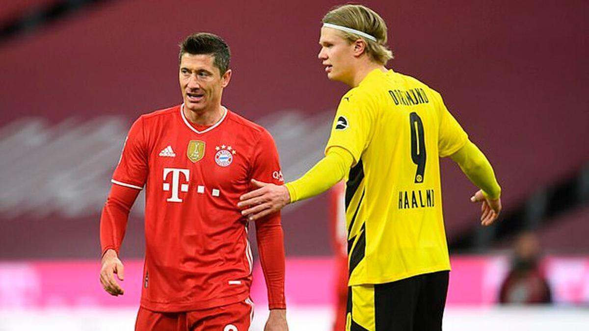 Lewandowski y Haaland