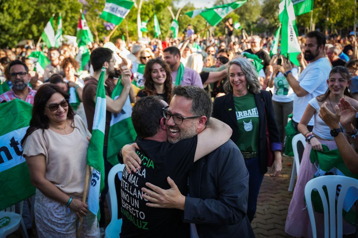 Las imágenes del cierre de campaña en Andalucía