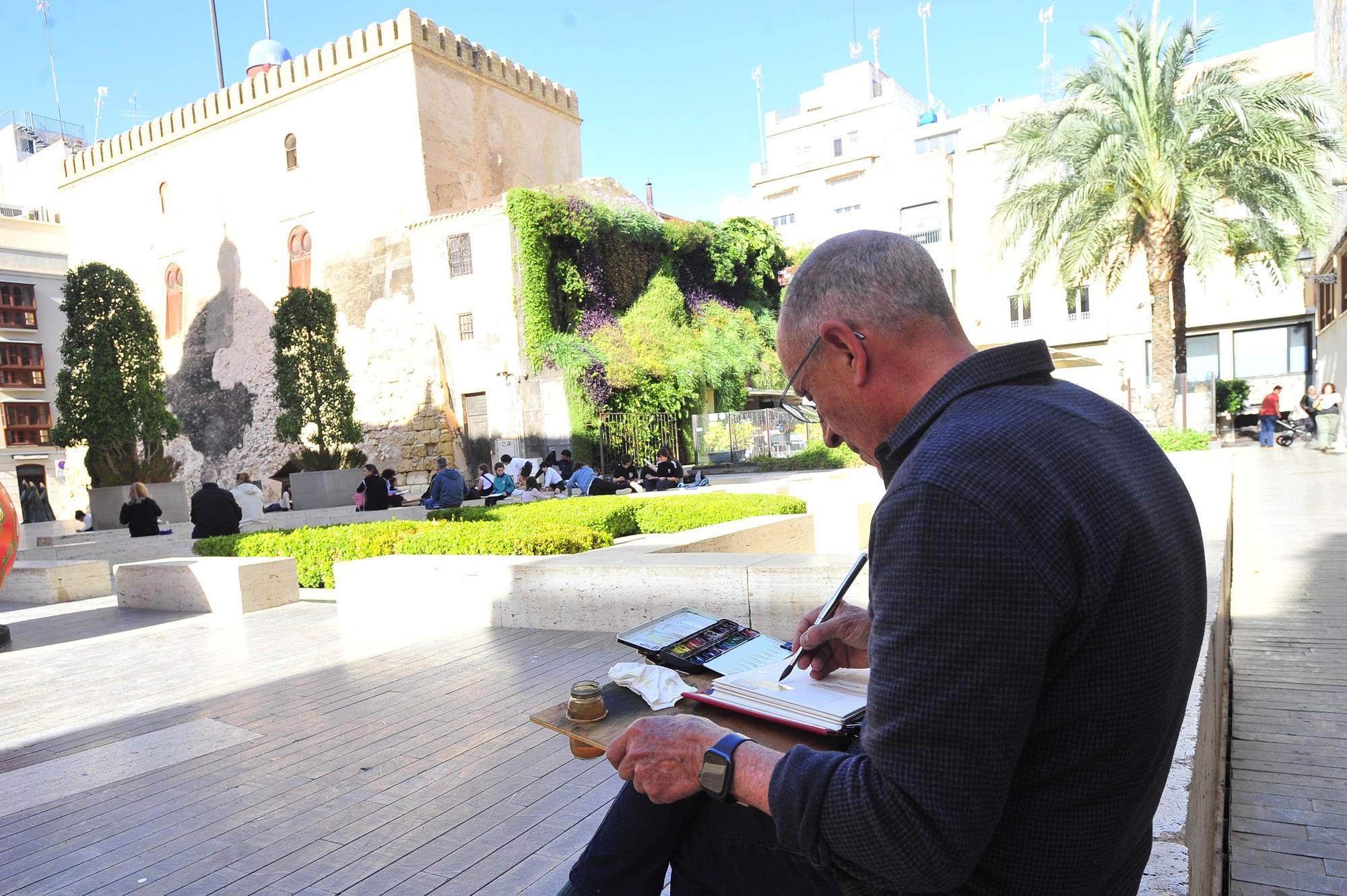 8º Encuentro de Dibujantes Urbanos en Elche, Dibujando entre Palmeras.