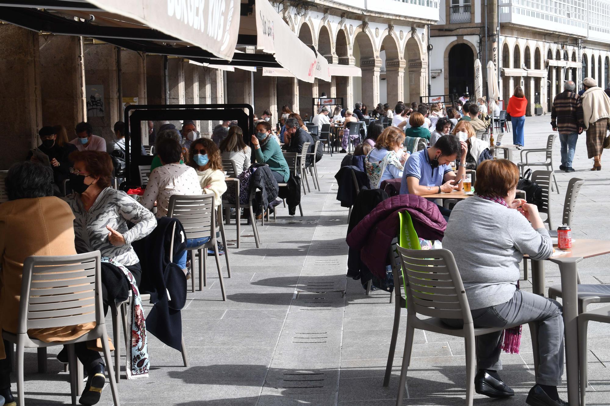 La reapertura de terrazas en A Coruña