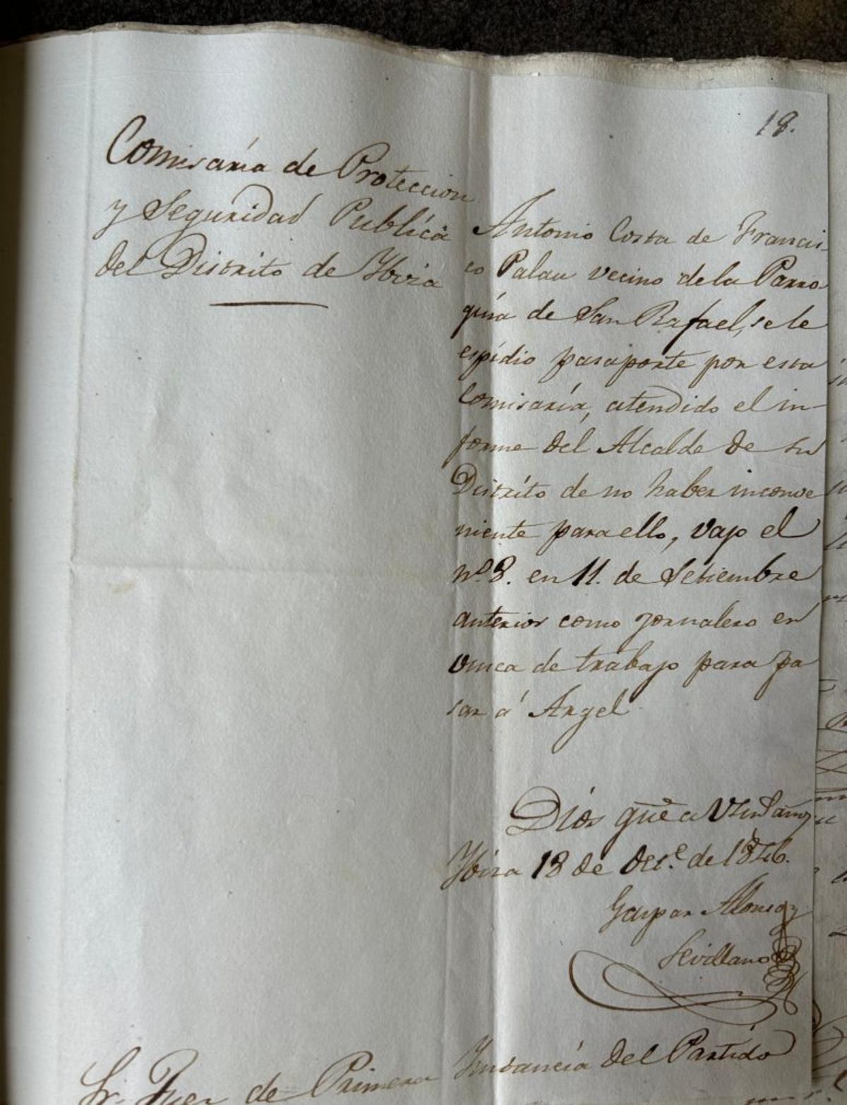 1845. Roben un mocador i dos moltons a Sant Rafel