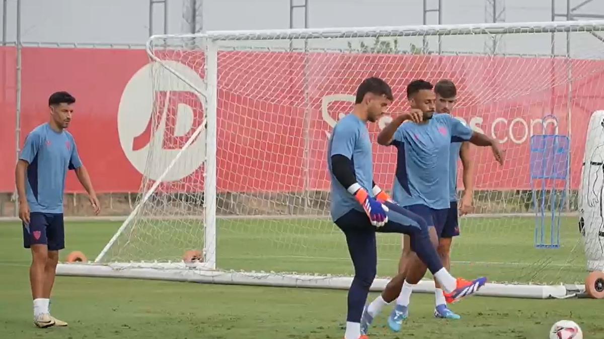 Entrenamiento del Sevilla Fútbol Club