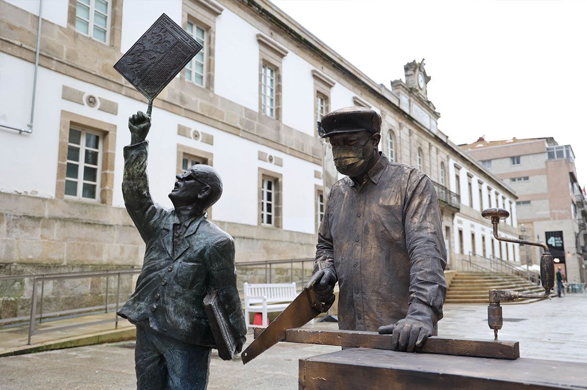 El mimo brasileño enamorado de Vigo que busca el récord Guinness