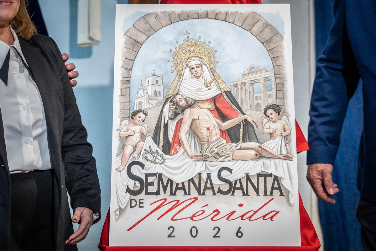 Cartel de la Semana Santa de Mérida para este 2026.