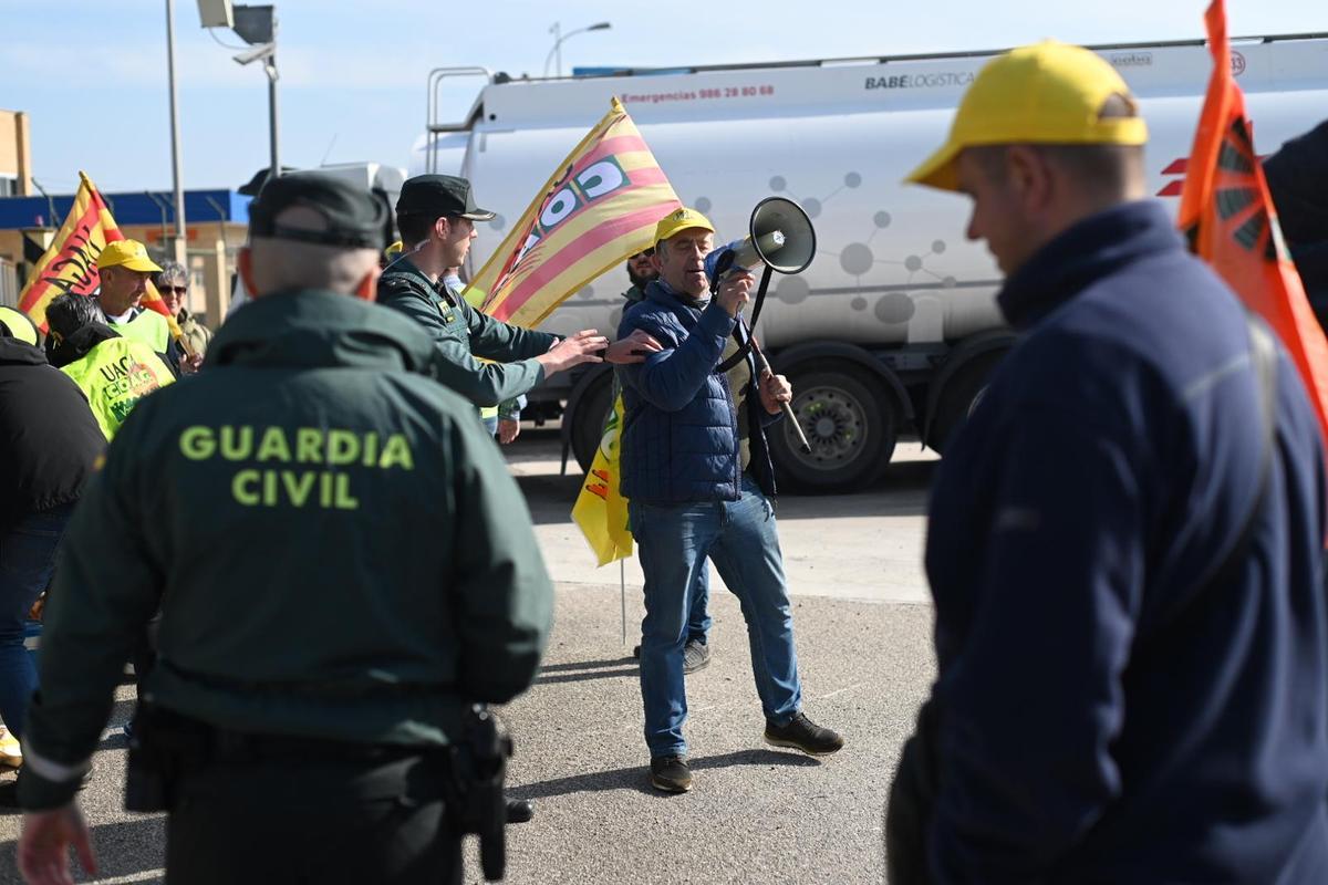 En imágenes I Protesta de los agricultores en Zaragoza