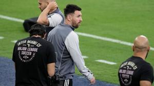 Messi, en el entrenamiento del Inter de Miami previo al duelo ante Monterrey