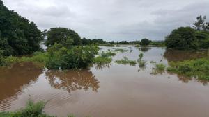 Imagen de archivo de inundaciones en Malaui.