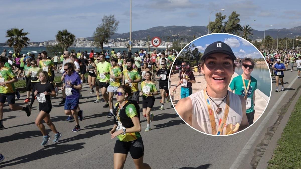 Dos amigos mallorquines emocionan en redes tras completar la media maratón de Mallorca: “No puedo estar más orgulloso”