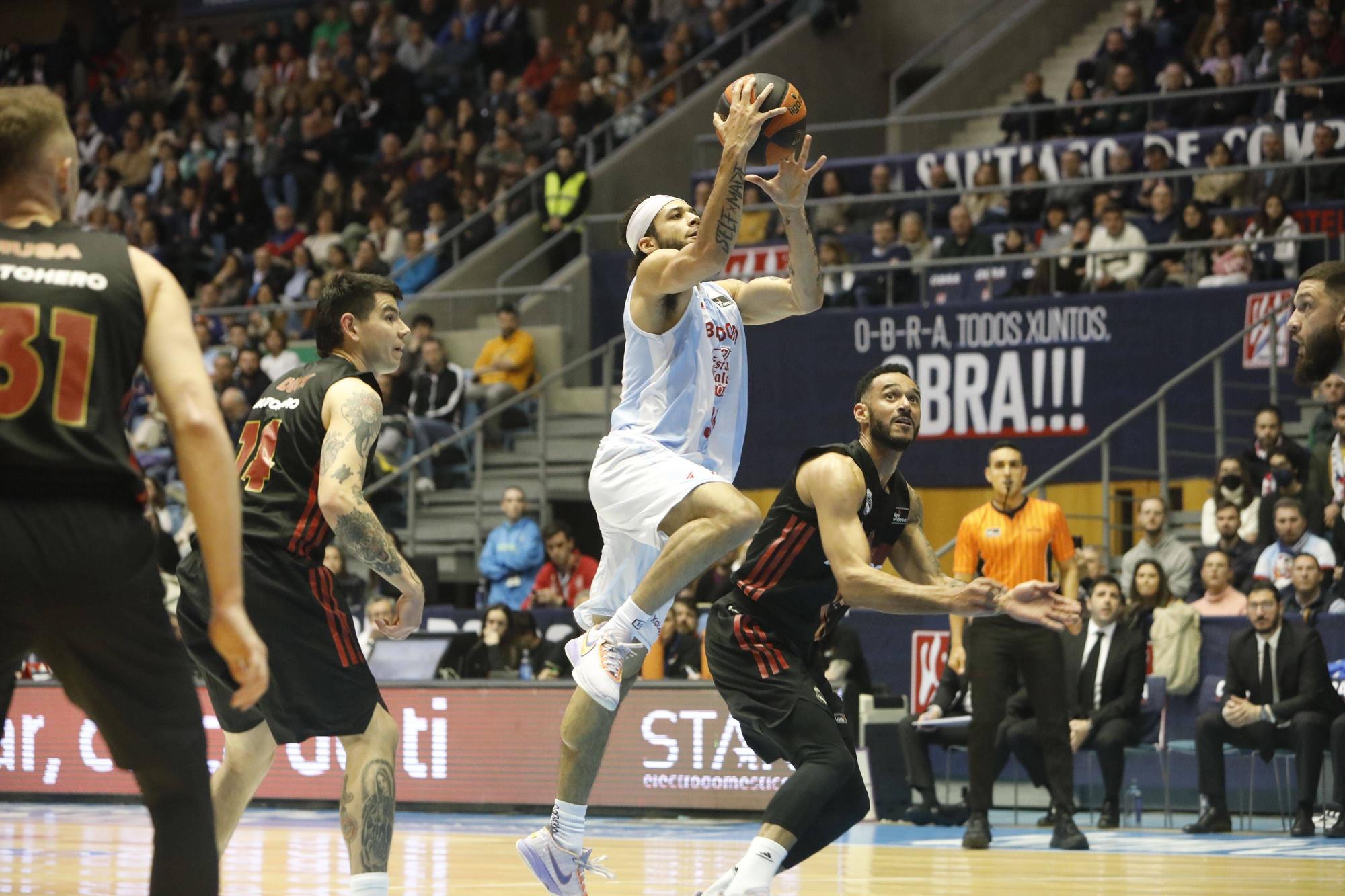 El Obradoiro cae ante el líder de la ACB: Obradoiro 78 - 84 Real Madrid