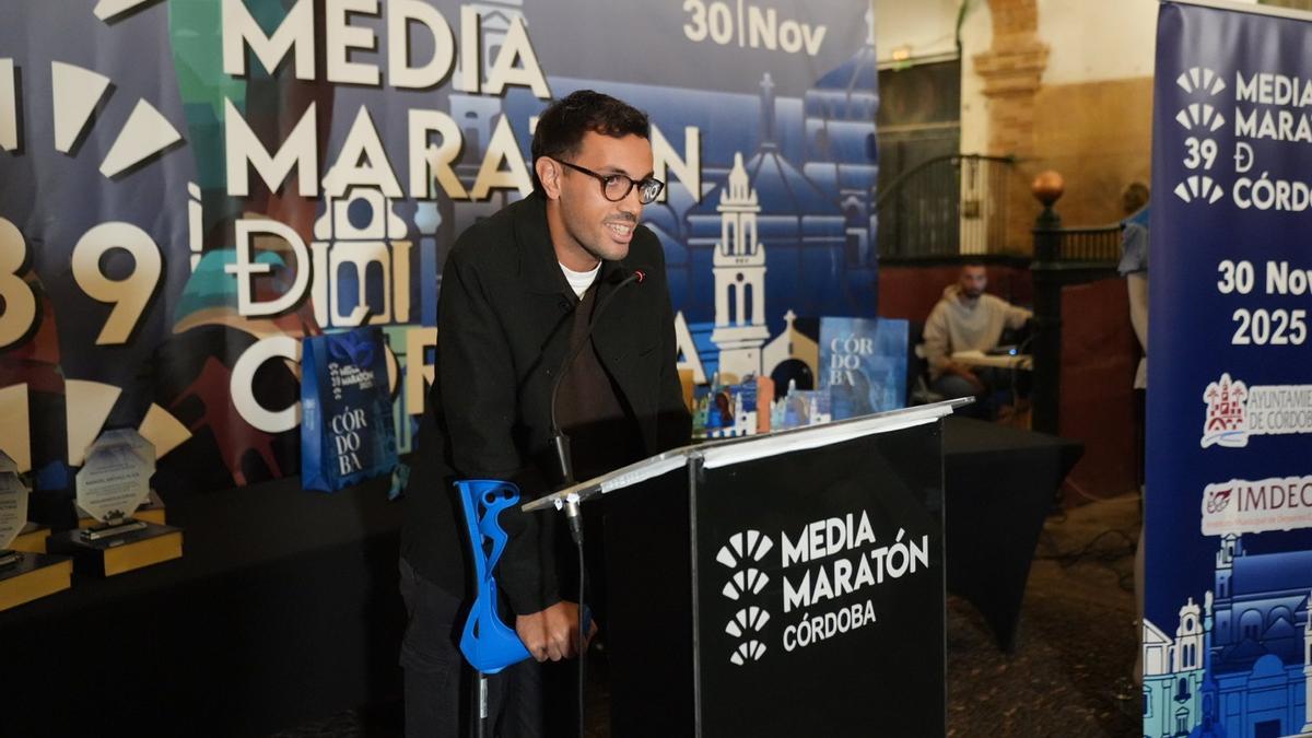 Grondona, en la presentación de la edición de este año de la Media Maratón de Córdoba.