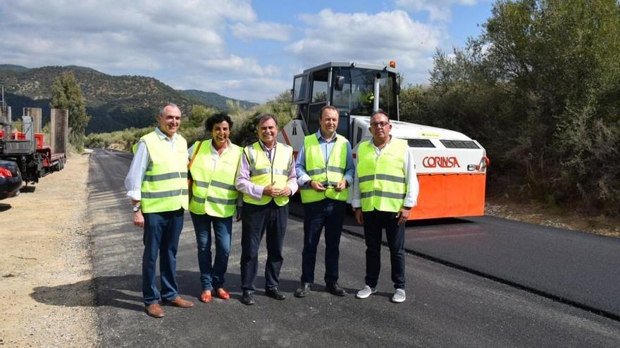 Visita a las obras de la carretera entre Manilva y Gaucín.