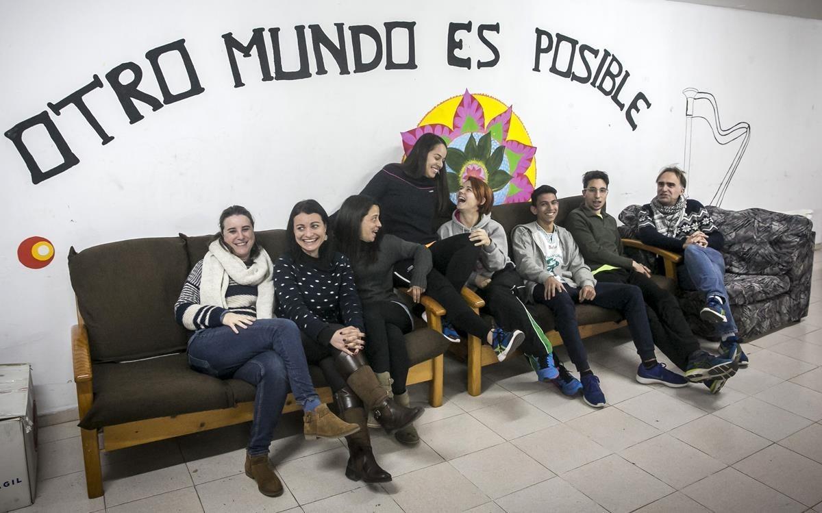 Participants de l’associació La Rotllana, de Badalona.