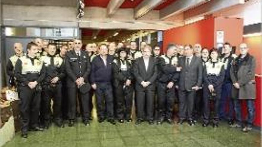 La Policia de Palafrugell va celebrar ahir el dia del patró.