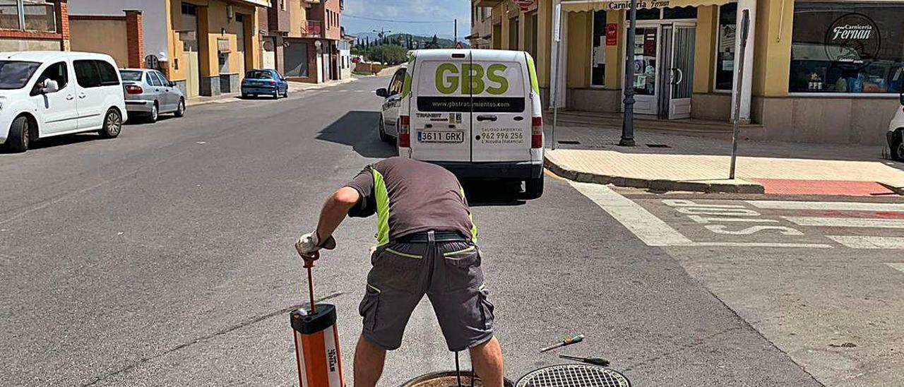 La Llosa fumiga las calles contra las cucarachas