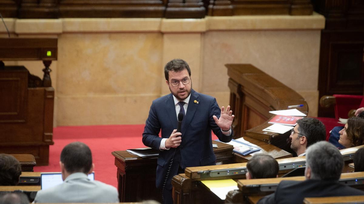 El president de la Generalitat de Cataluña, Pere Aragonès.