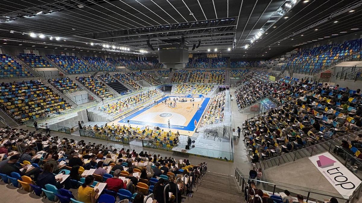 Pruebas de la convocatoria de auxiliar administrativo, en el Gran Canaria Arena