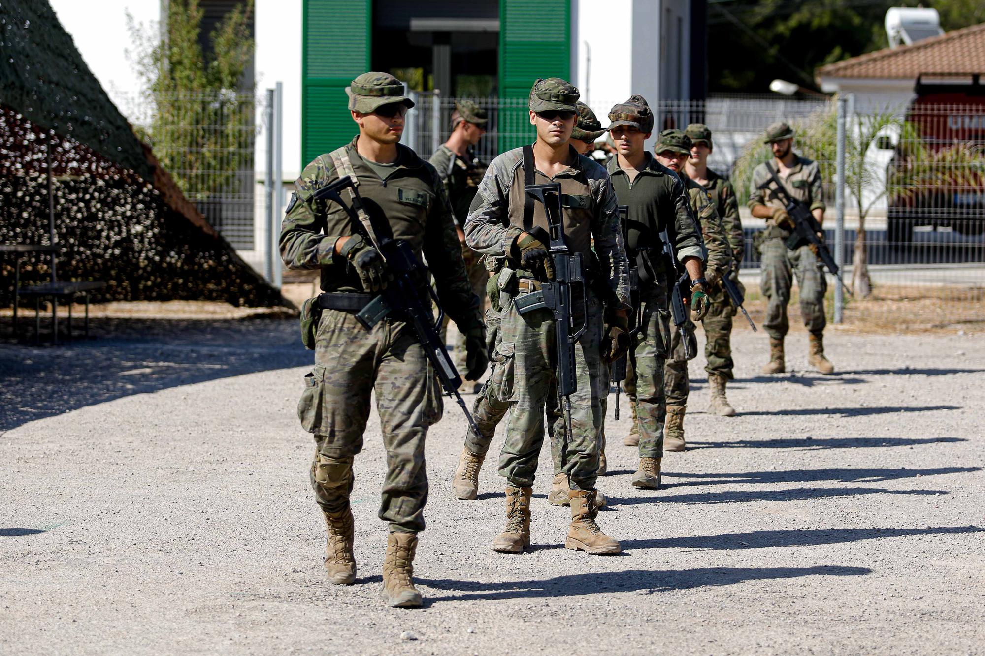 Militares en Ibiza: listos para la acción