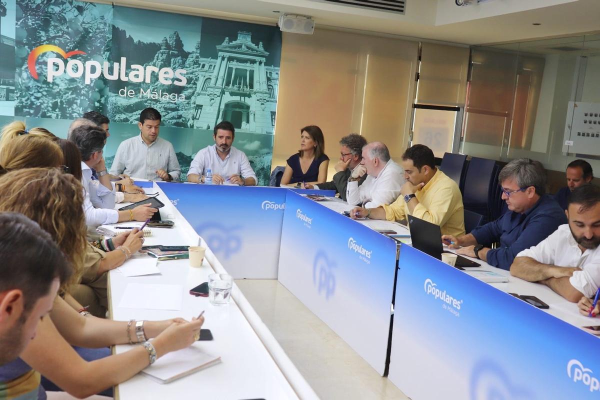 Reunión del Comité de Campaña del PP de Málaga.