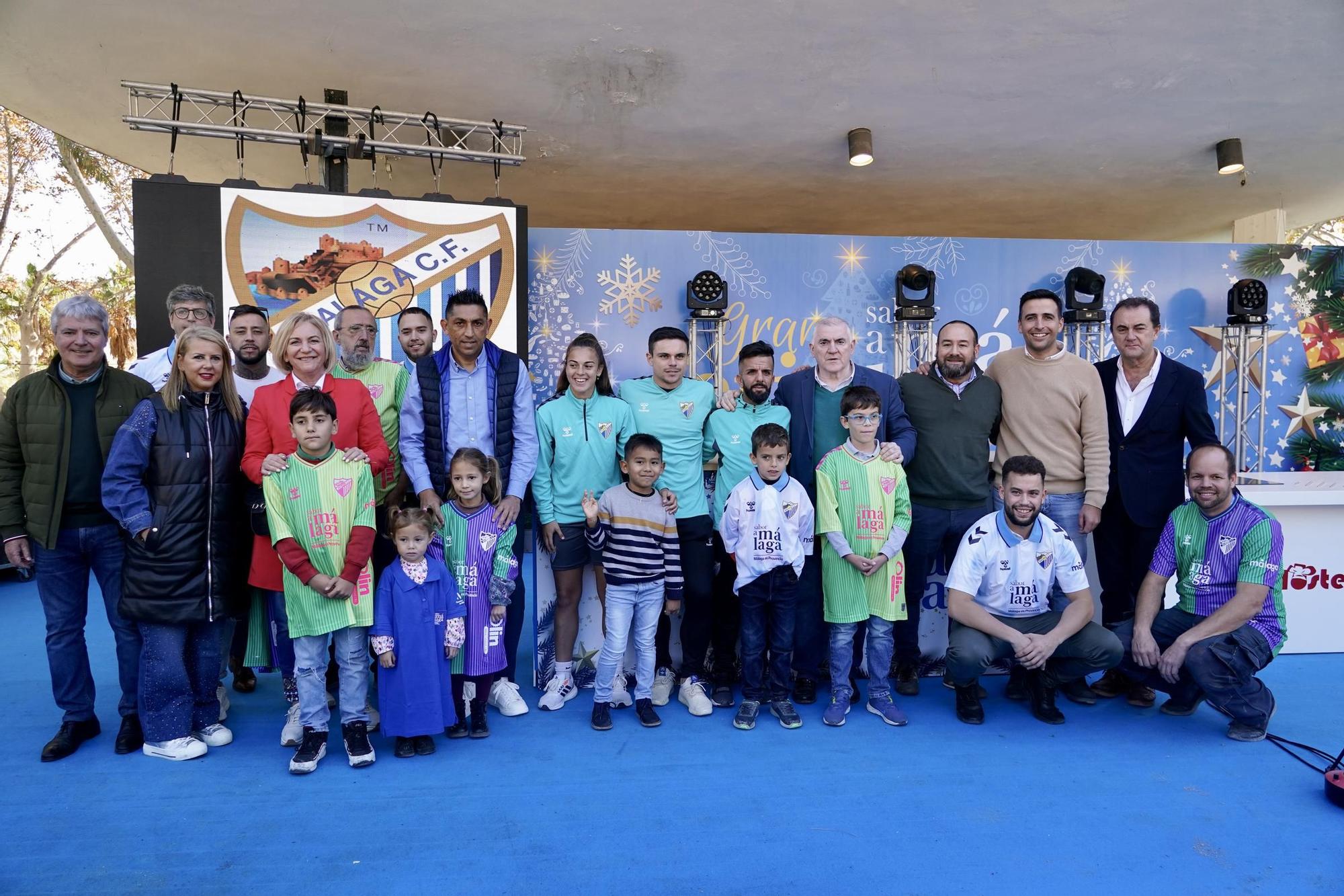 El Málaga CF visita la feria Sabor a Málaga