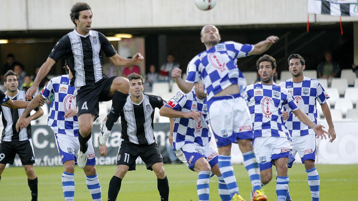 Fernando Martín en un partido con el FC Cartagena