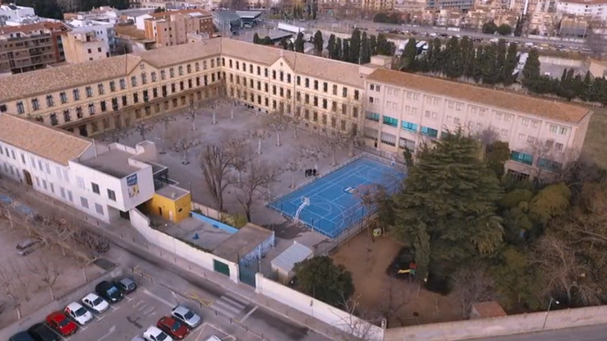 Vista aèria de l&#039;escola La Salle Figueres.