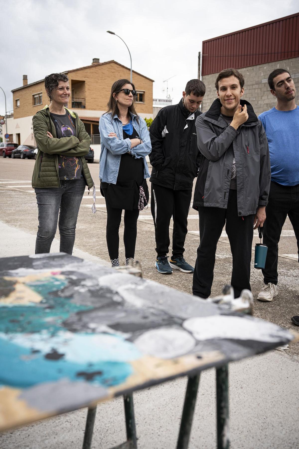 Com és el nou mural de 47 metres dedicat a la història ferroviària de Balsareny? Com és el nou mural de 47 metres dedicat a la història ferroviària de Balsareny?