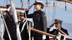 Elionor comença la seva formació al vaixell Elcano
