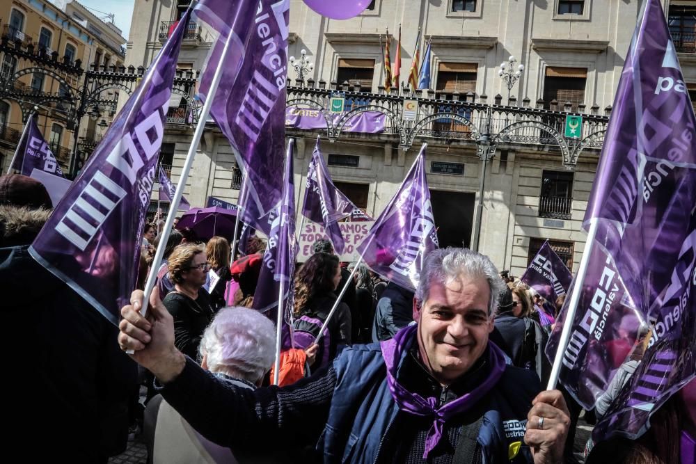 Manifestación del 8 de marzo en Alcoy.