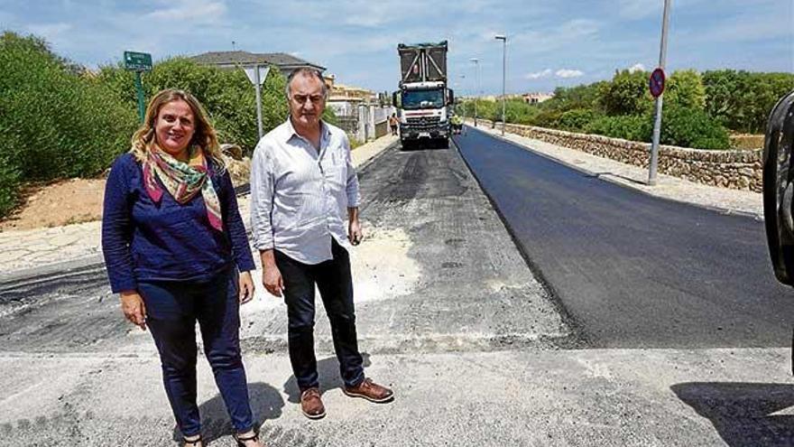 Asfaltan una veintena de calles en Llucmajor