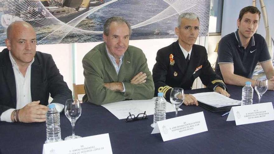 Presentación de la regata, ayer, en la Escuela Naval Militar. // Santos Álvarez