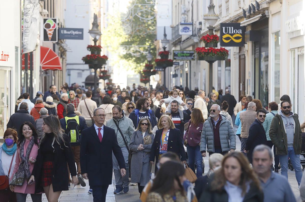 Ambiente navideño en el centro