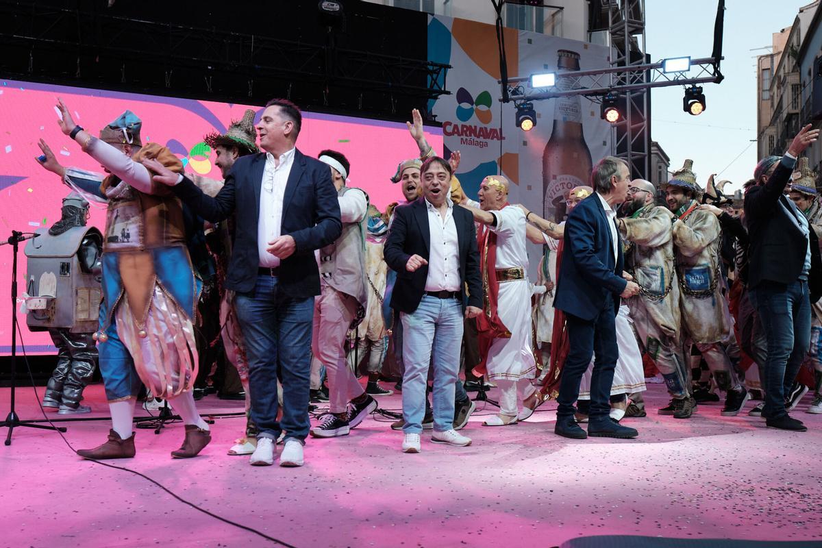 Rafael Estades Angel “El Morta” y Miguel Angel Vegas conocido popularmente como “El Chorly” son los encargados de hacer el pregón del carnaval de Málaga 2026