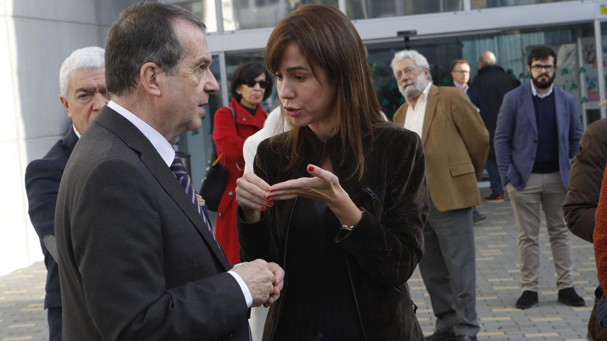 Caballero y Pardo de Vera, en una visita de la expresidenta de Adif a Vigo