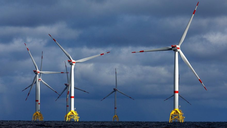Parque marino Wikinger de Iberdrola en Alemania, para el que Navantia Fene y Windar construyeron las ‘jackets’ que sustentan los aerogeneradores. Foto: Iberdrola