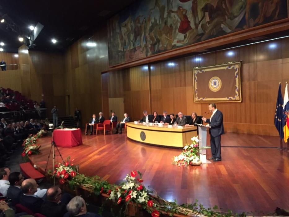 Toma de posesión de Rafael Robaina como nuevo rector de la ULPGC