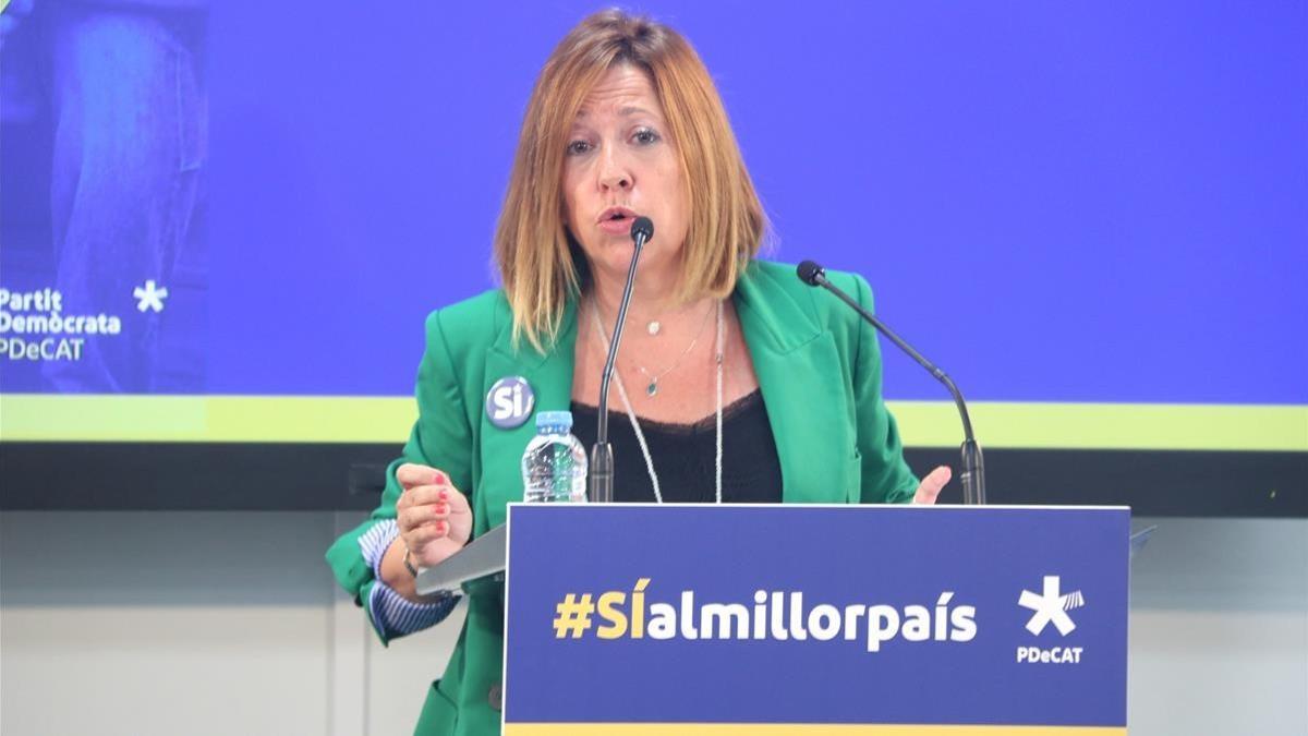 La coordinadora de la campaña del PDECat, Montserrat Candini.