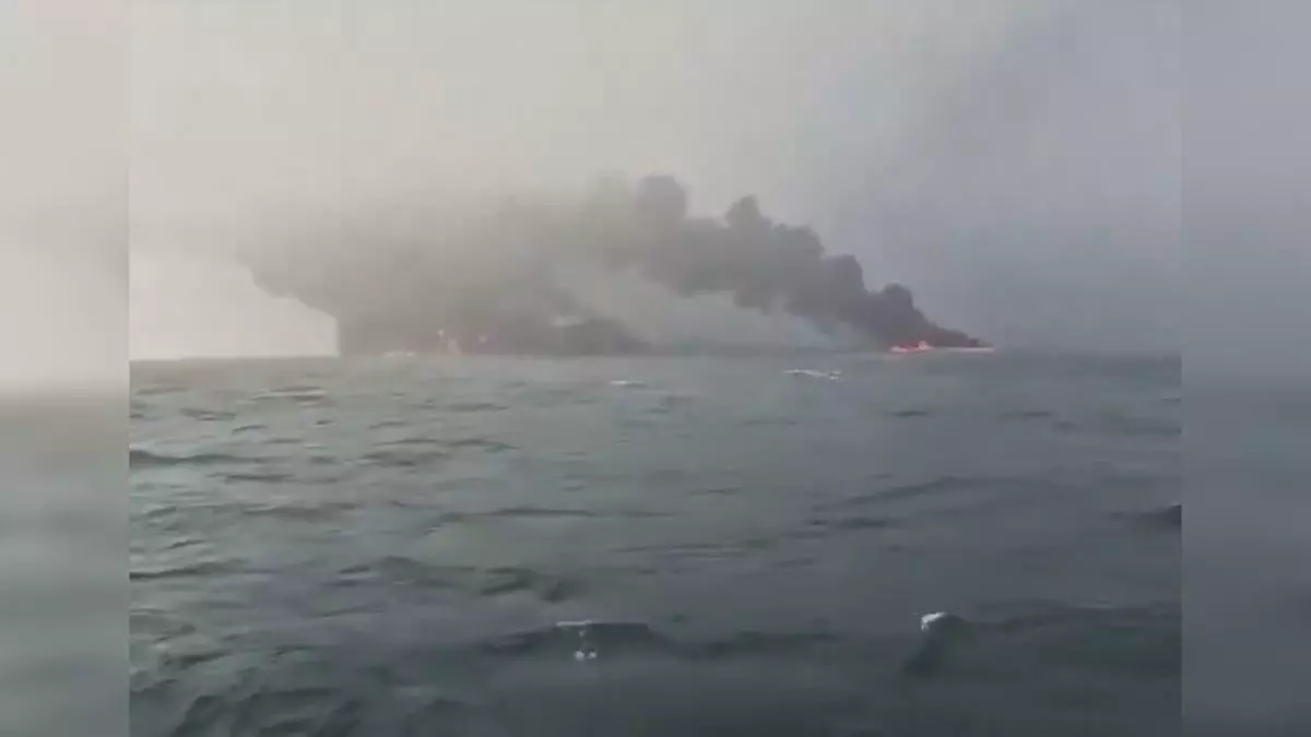 El choque de un petrolero y un buque de carga provoca un vertido de combustible frente a las costas de Inglaterra