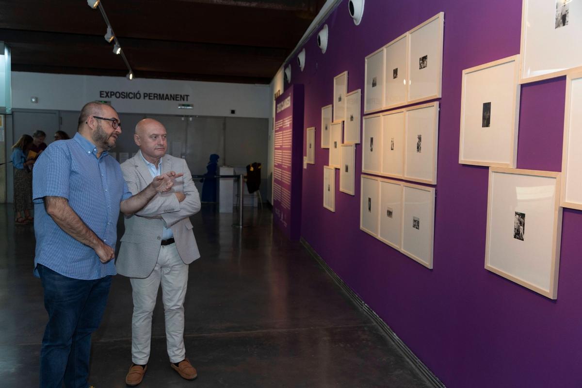 Rafa Company, director del MuVIM, y Francisco Teruel, diputado de Cultura.