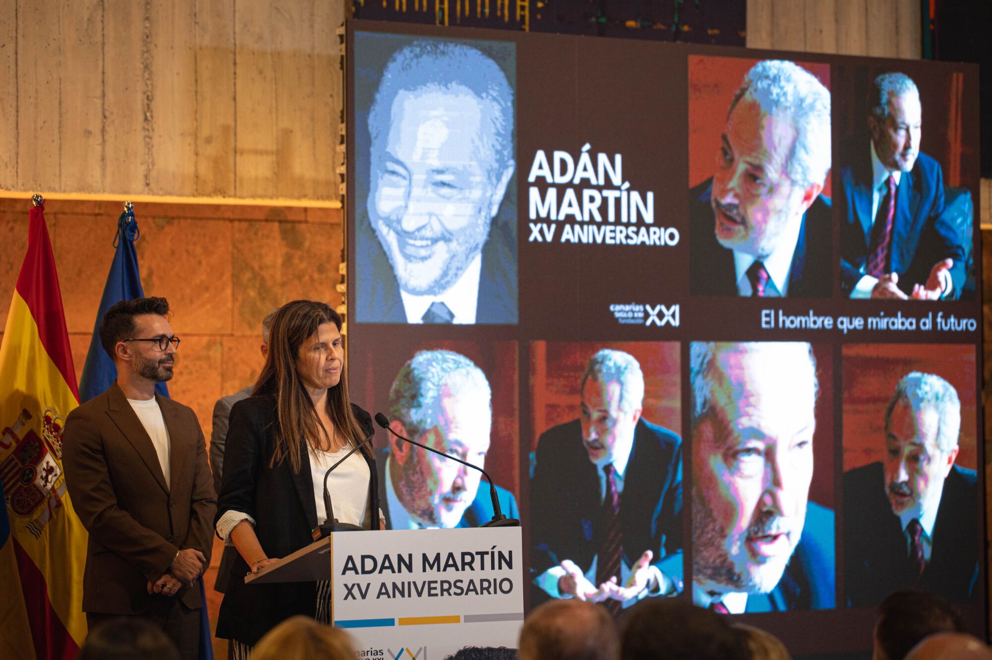 Acto de homenaje al expresidente de Canarias, Adán Martín, cuando se cumplen 15 años de su fallecimiento